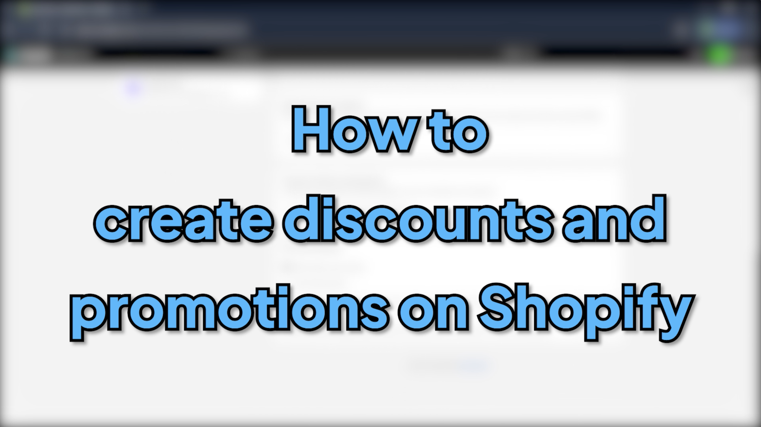 A clear guide on creating discounts and promotions in Shopify. Learn how to use Shopify’s discount features to attract more customers and increase sales effectively.